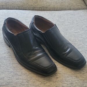 Men Classic Black Size 11 Slip-On Loafers By George